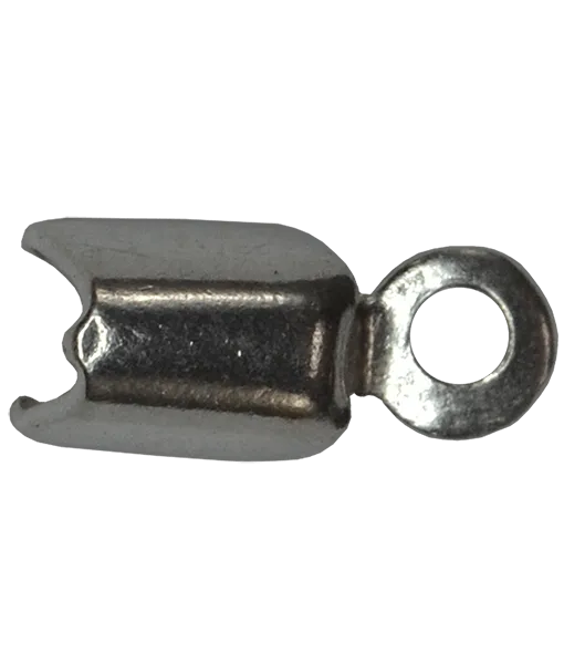 1 Pc 92.5 Sterling Silver 2mm End Clips