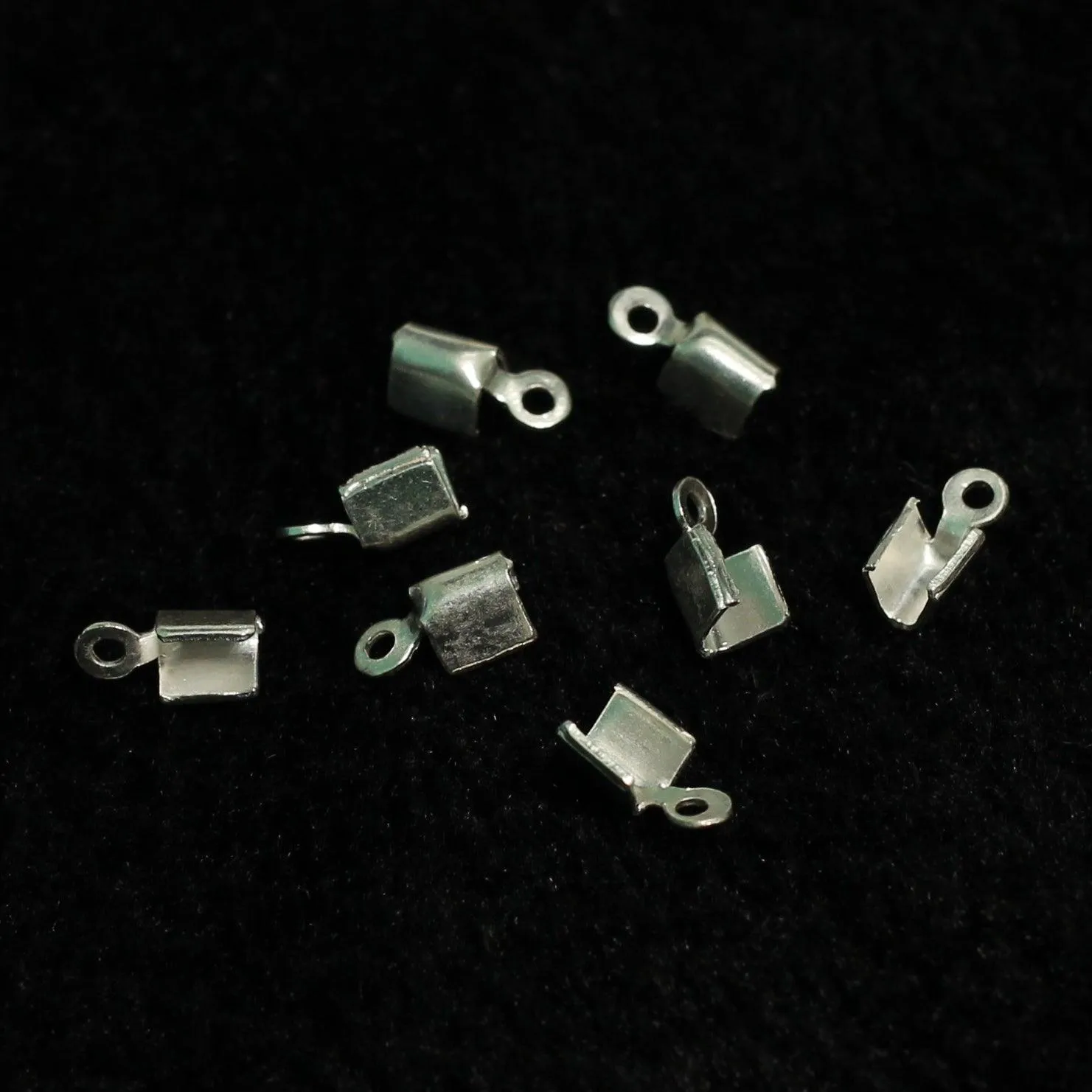 1 Pc 92.5 Sterling Silver 2mm End Clips