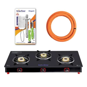 1 SF PNG STOVE 3B SMAR..|1 SF HOSE PIPE 1.5 MTR..|1 SF SPARK LIGHTER - ELEGANT (PACK OF 4)..vb