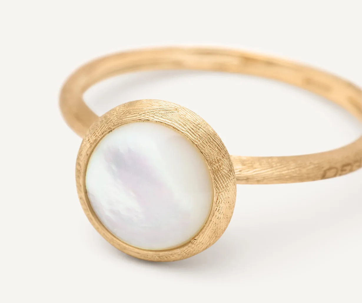 18K Yellow Gold Small Gemstone Ring