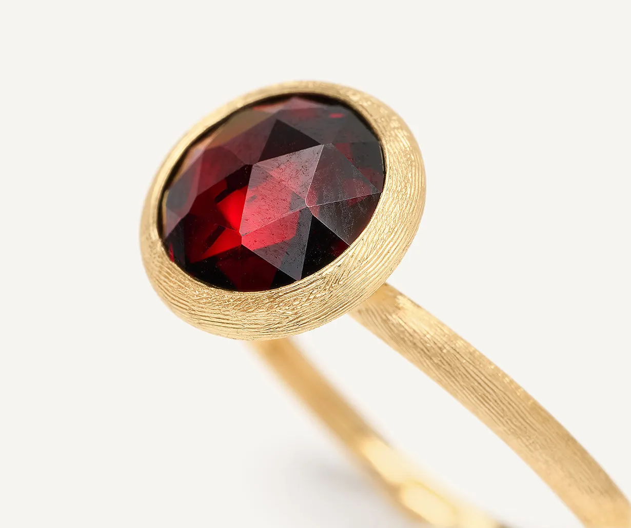 18K Yellow Gold Small Gemstone Ring