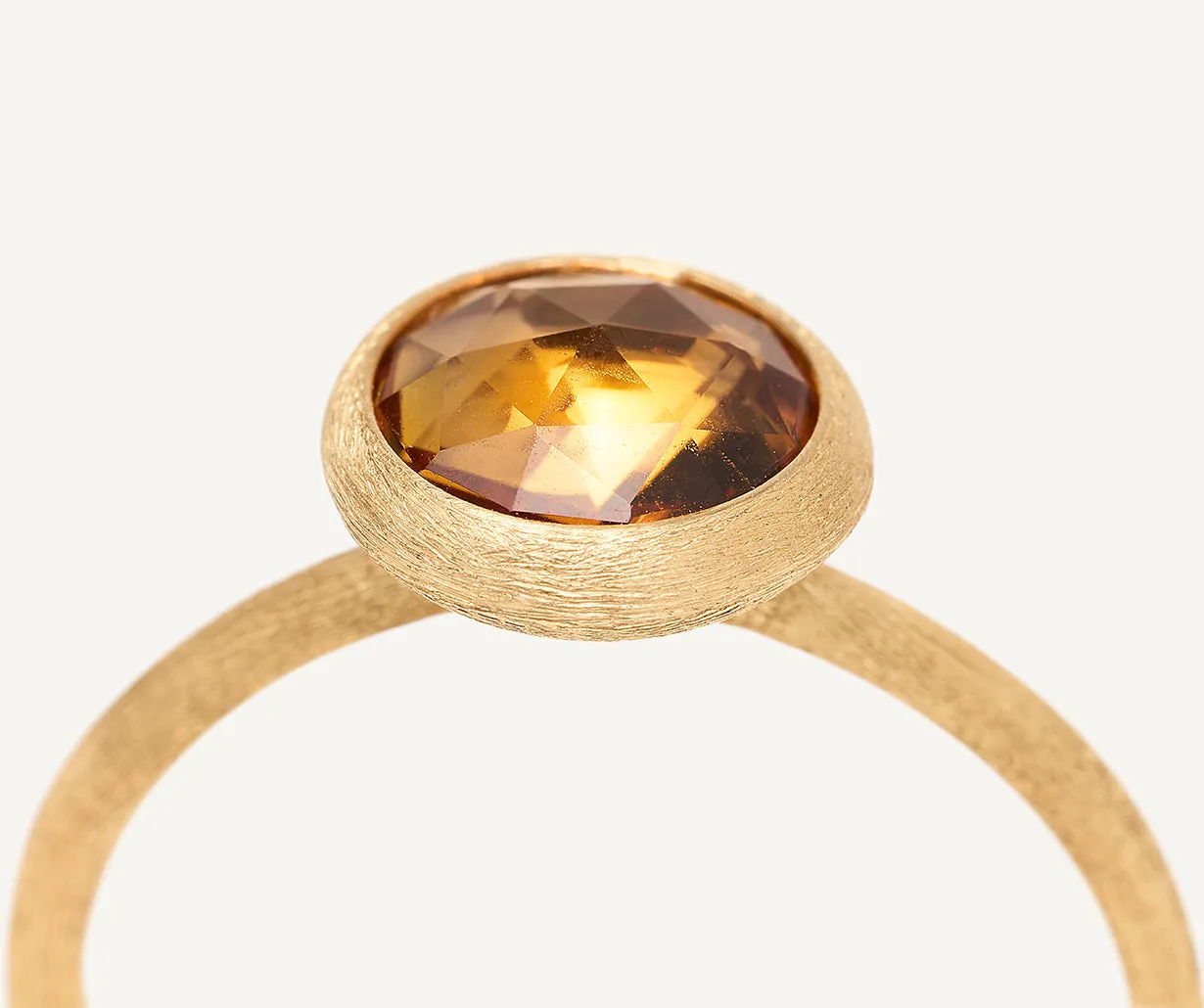 18K Yellow Gold Small Gemstone Ring