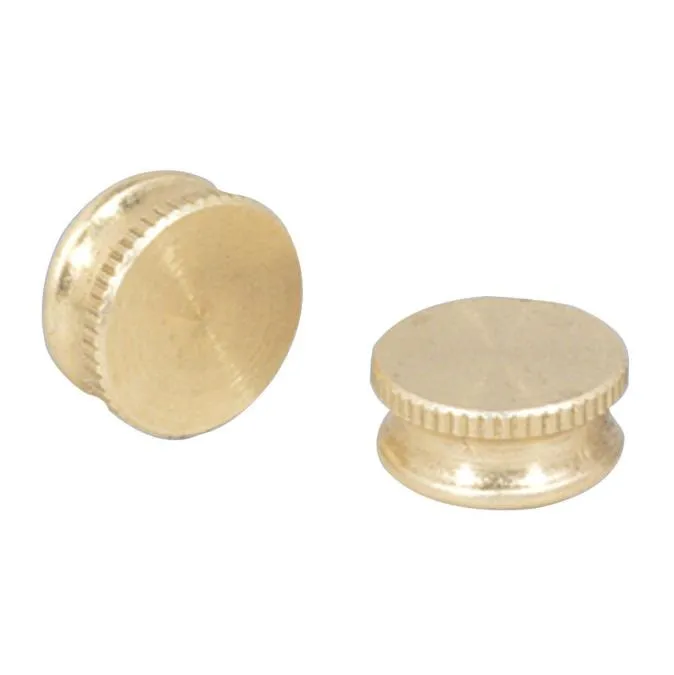 2 Lock-Up Caps, Brass Finish