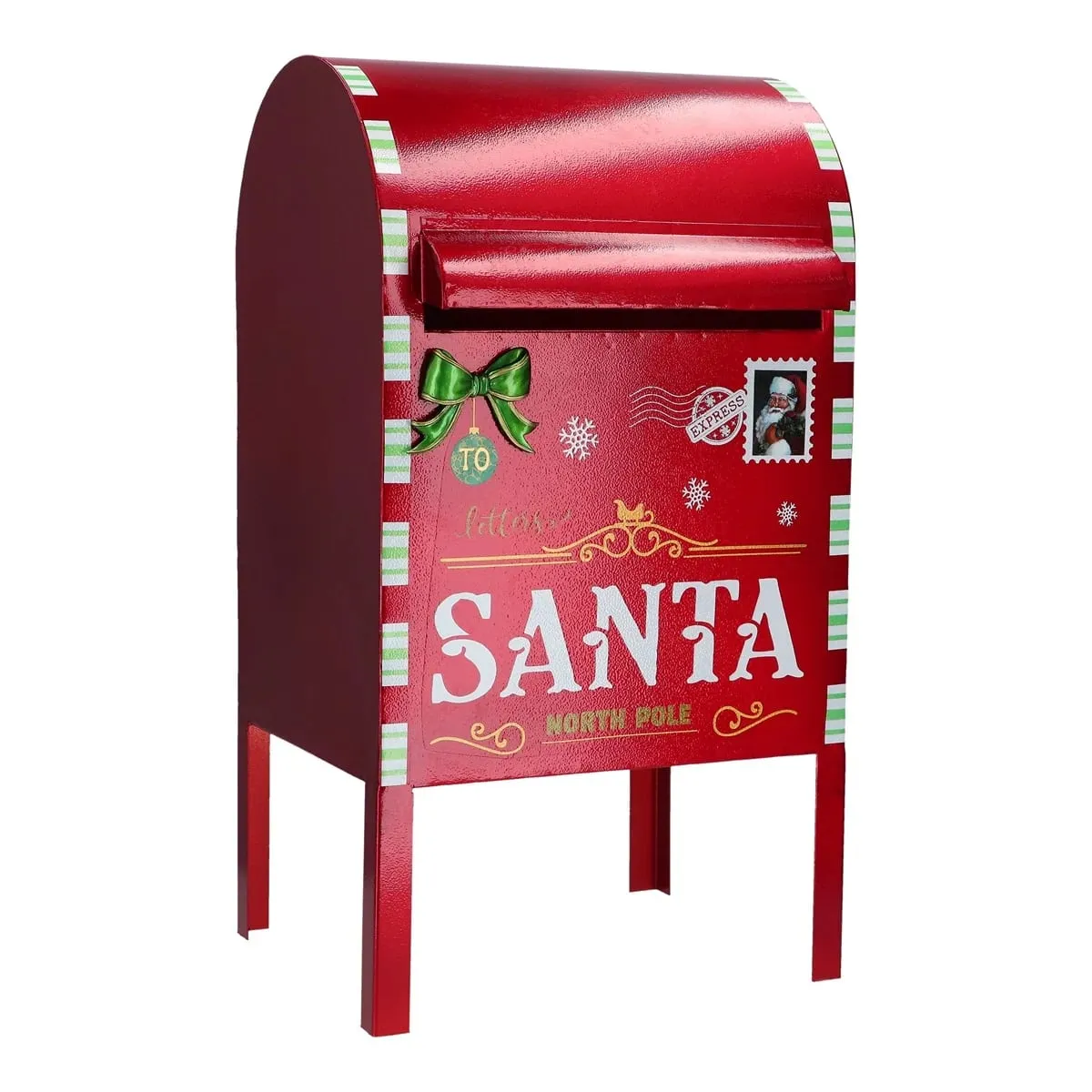 20" Red Santa Mailbox