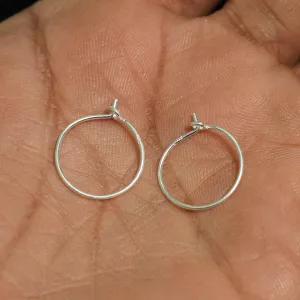 92.5 Sterling Silver 15mm Creole