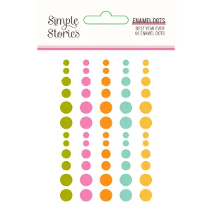 Best Year Ever Enamel Dots