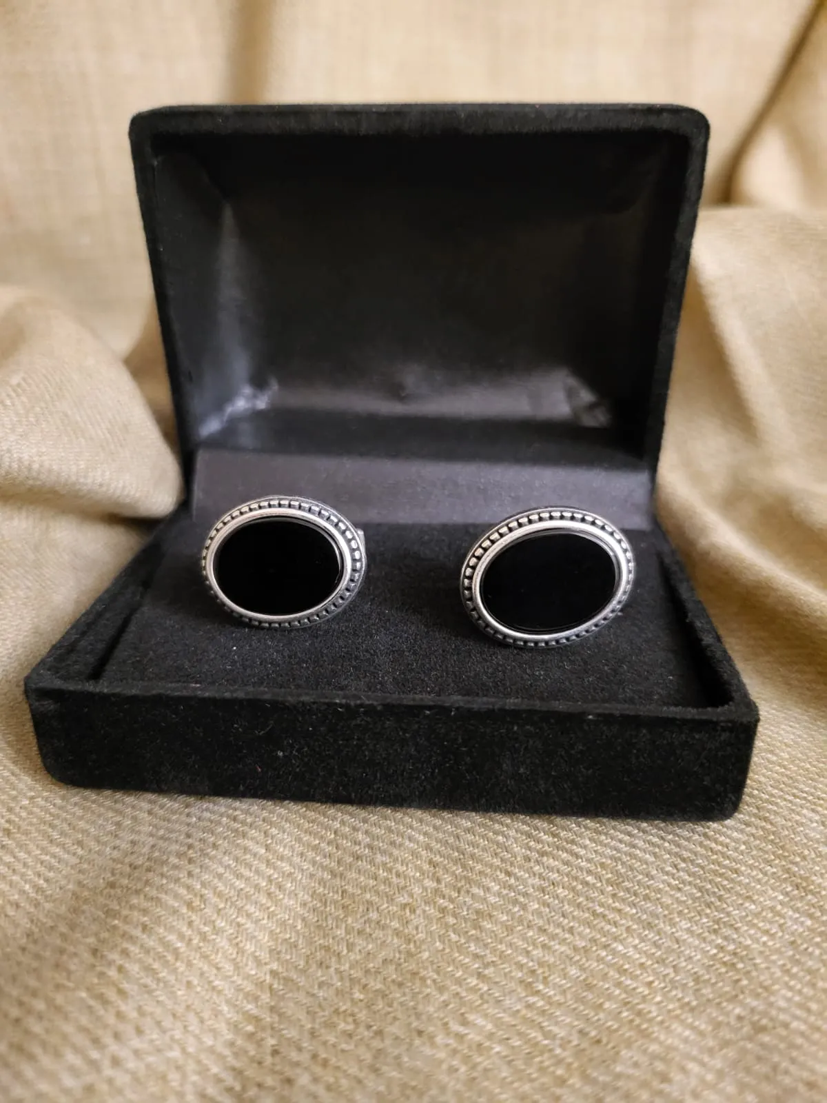 Black Agate Cufflinks