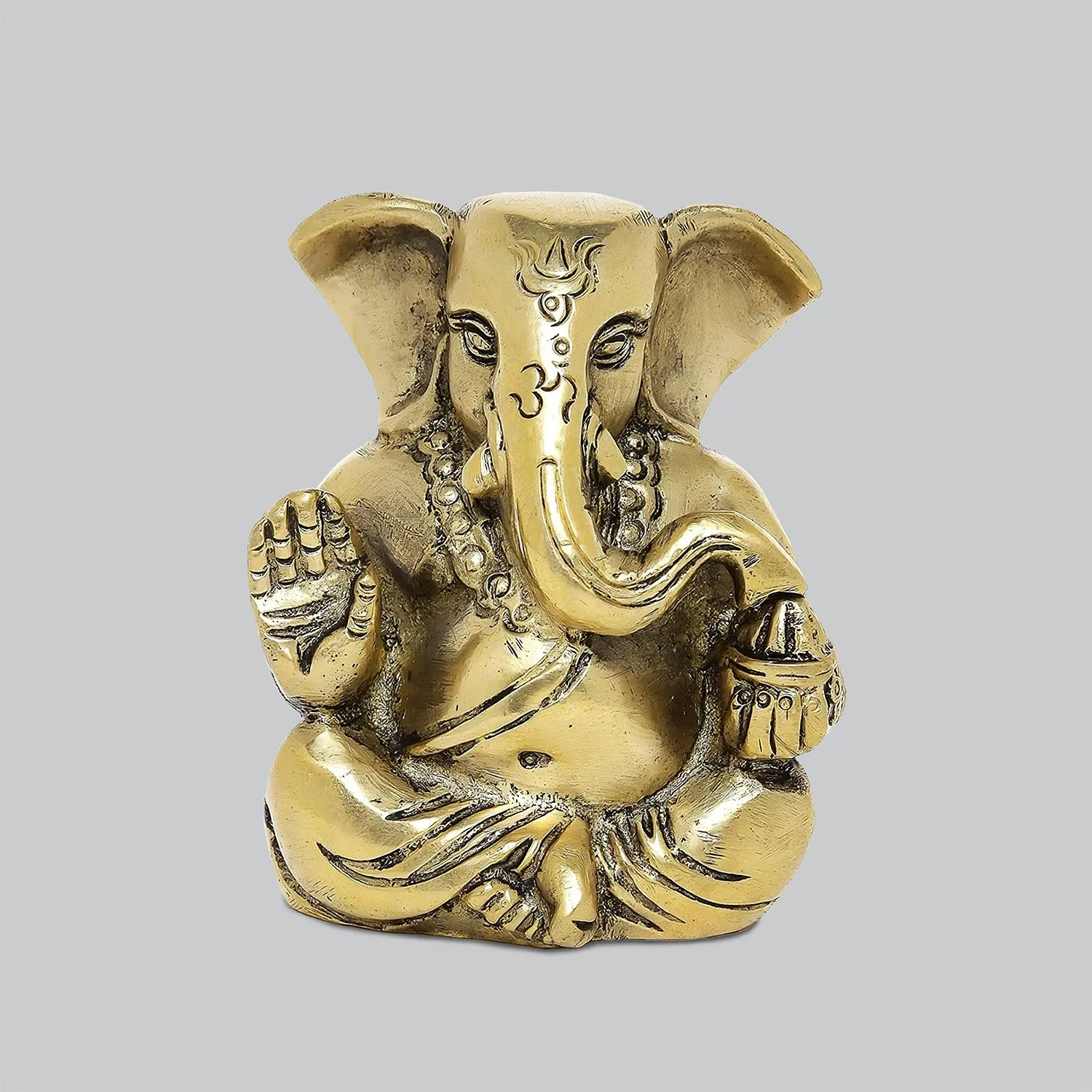 Brass Engraved Small Appu Ganesha 3 in