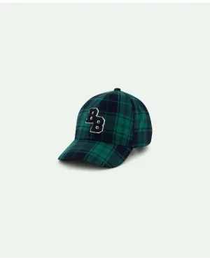 Brooks Brothers Kids Black Watch BB Baseball Cap Navy/Green