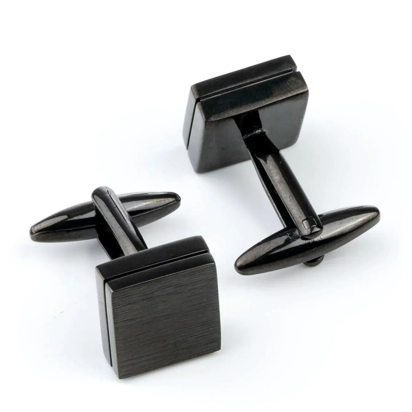 Brushed Black Cufflinks