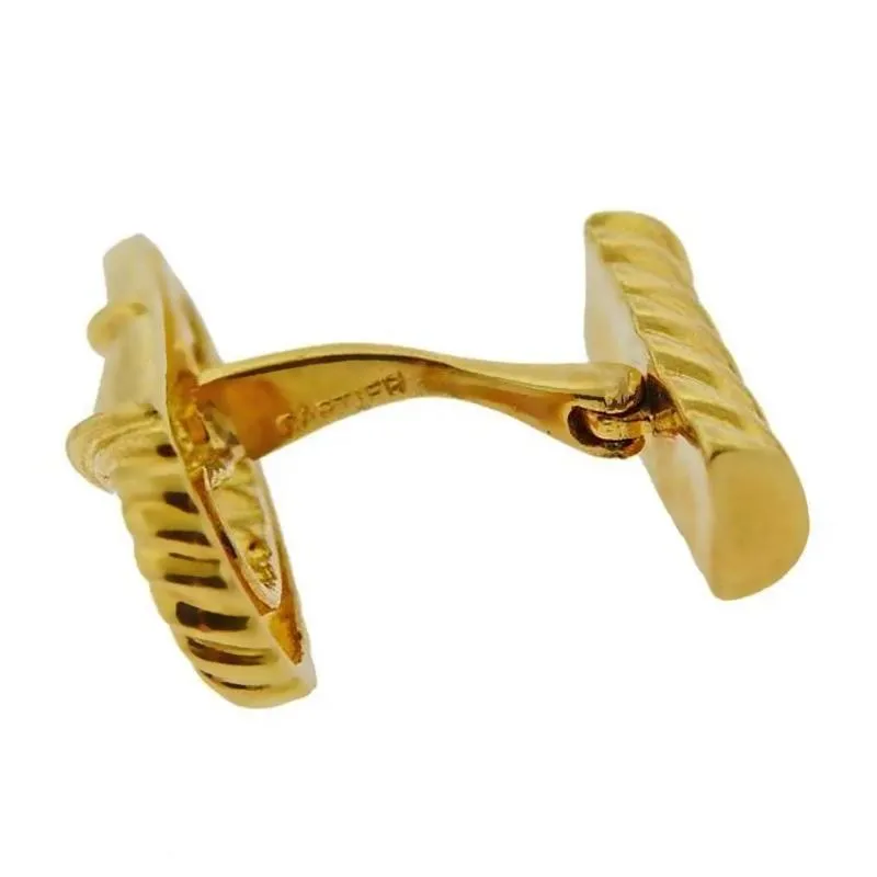 Cartier Safety Pin 18k Yellow Gold Cufflinks