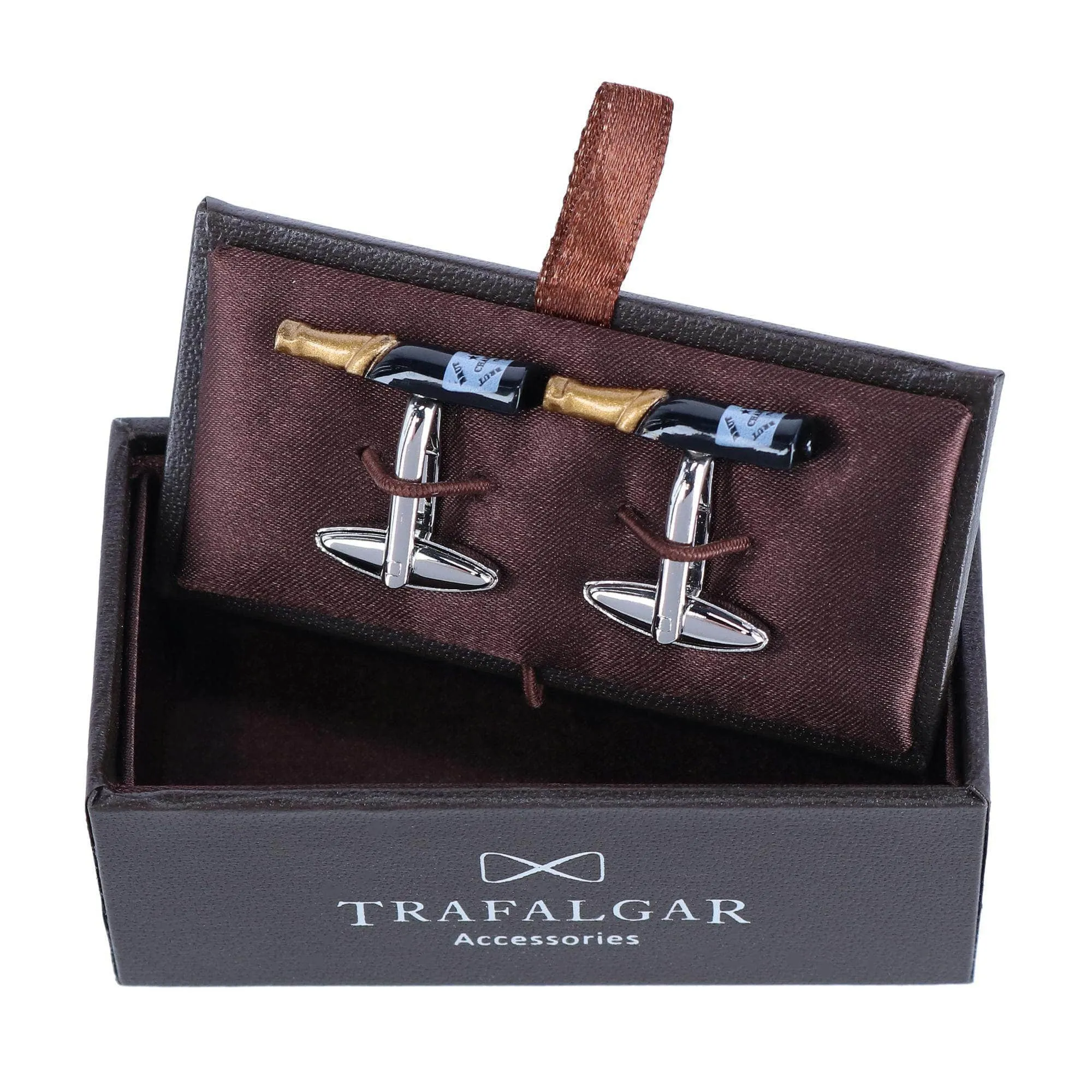 Celebrate Champagne Bottle Novelty Cufflinks