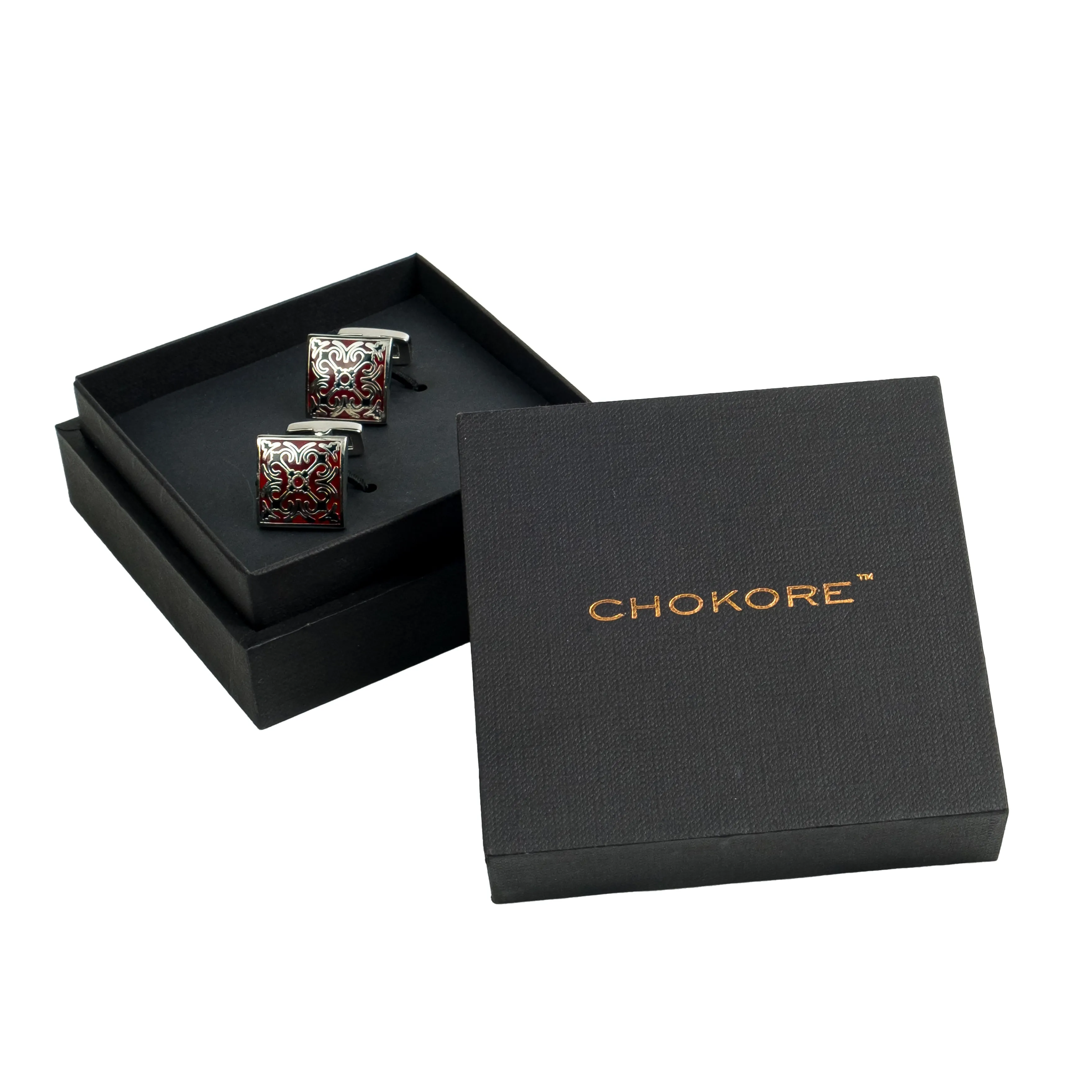 Chokore Classic Maroon Cufflinks