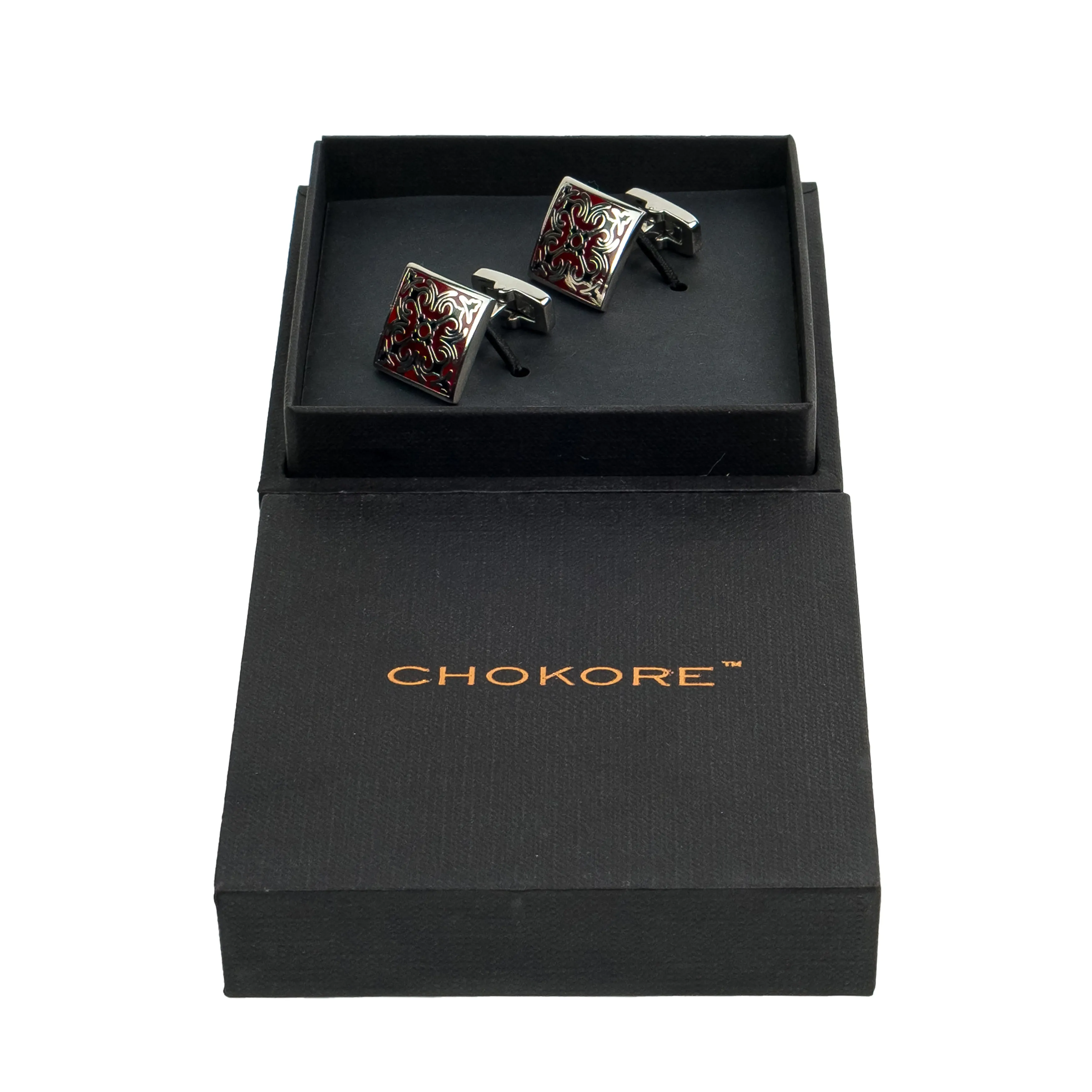 Chokore Classic Maroon Cufflinks