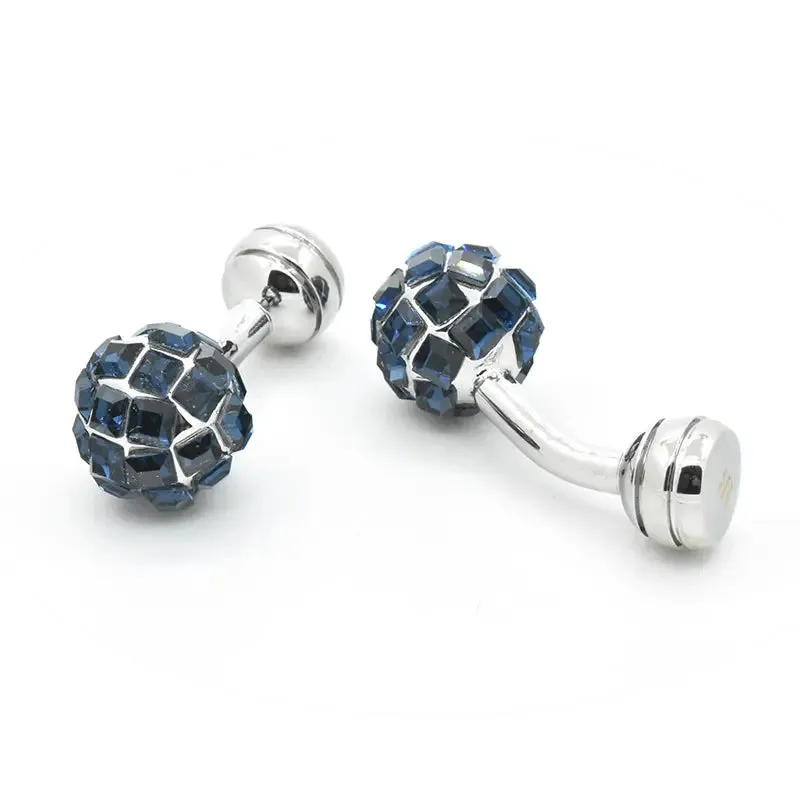 Chokore Crystal Ball Cufflinks (Blue)