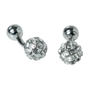 Chokore Crystal Ball Cufflinks (silver)