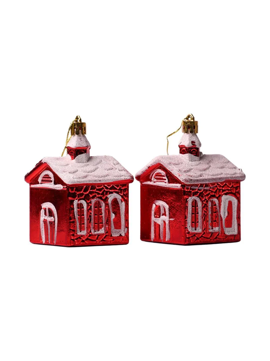 Christmas House Toy Decoration Set Of 4 Pcs