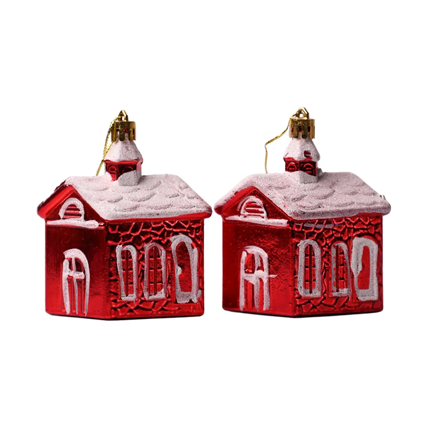 Christmas House Toy Decoration Set Of 4 Pcs