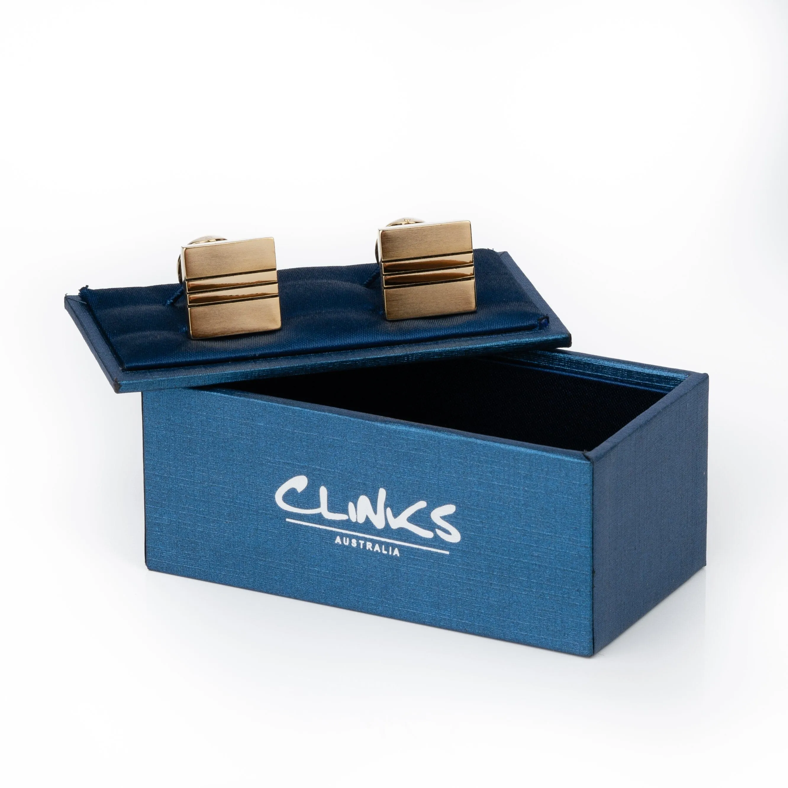 Classic Gold with Black Lines Cufflinks