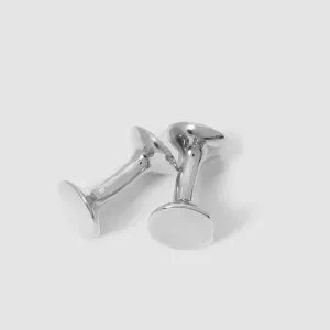 Codis Maya Bow Cufflinks / Rhodium Plating