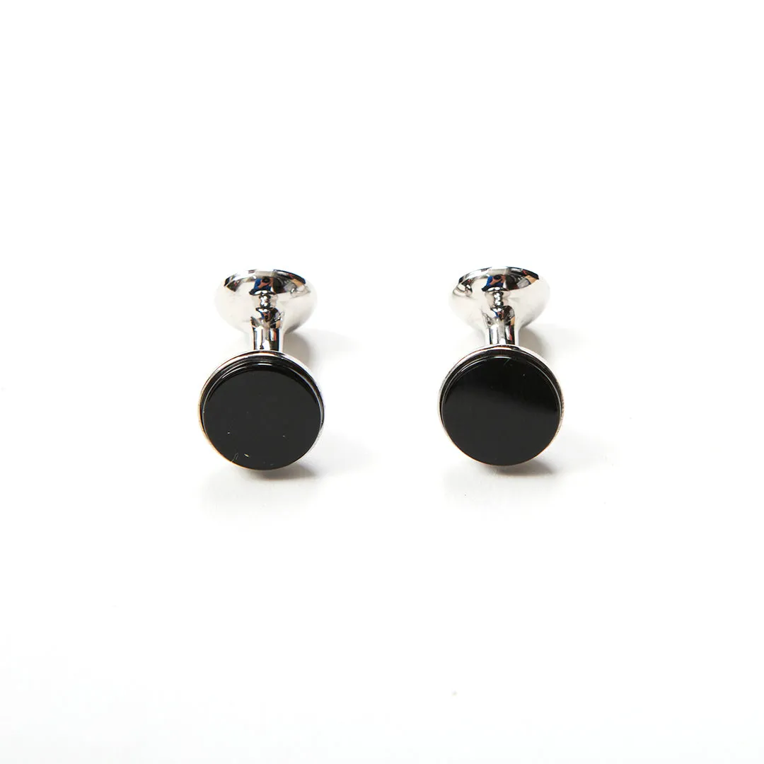 Codis Maya Onyx Bow Cufflinks