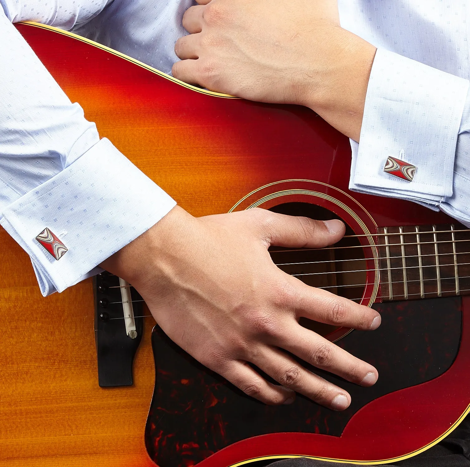 Corvette Fordite Sterling Cufflinks