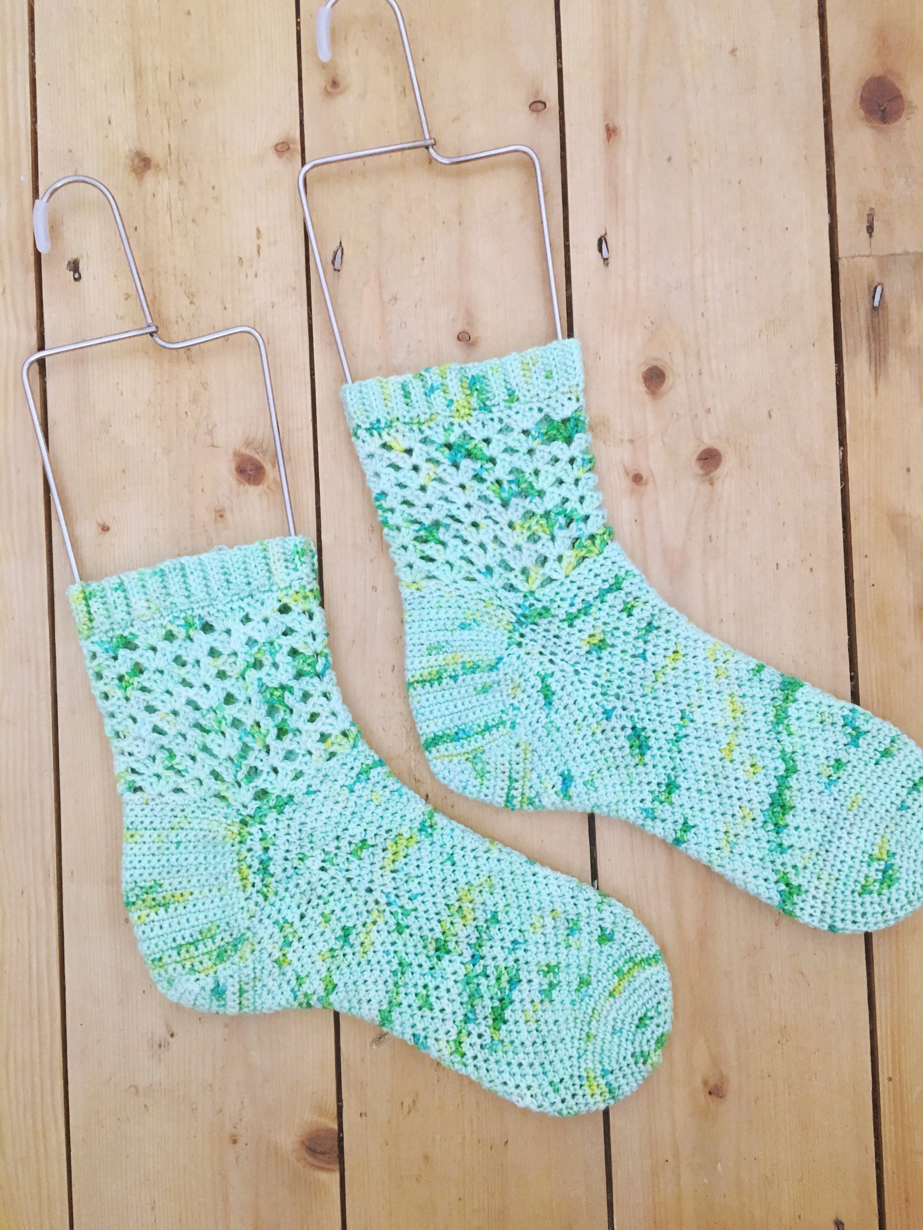 Crochet Pattern - Gladioli Socks - PRINT copy