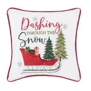 Dashing Through The Snow Mini Pillow