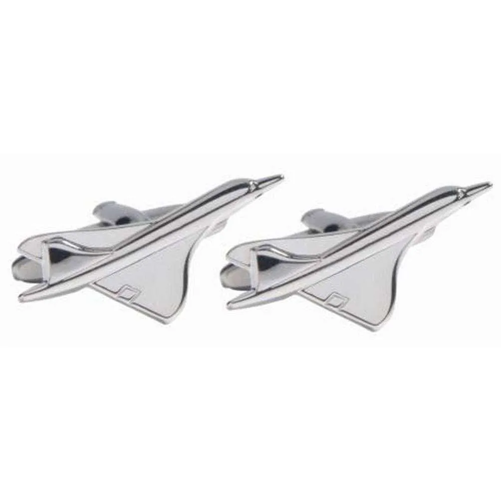 David Van Hagen Concorde Cufflinks - Silver