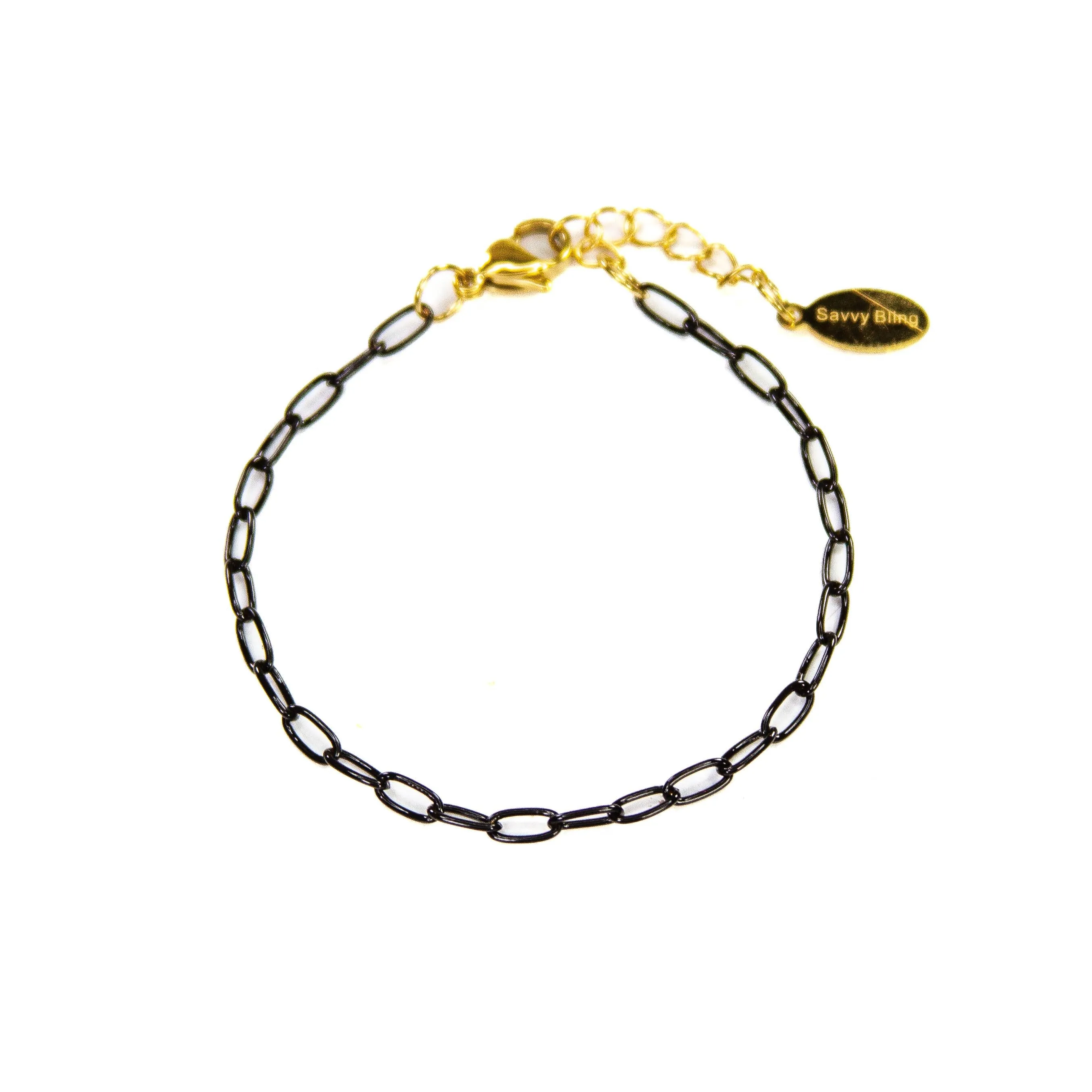 Enamel 16  Colors mini paperclip chain link bracelet