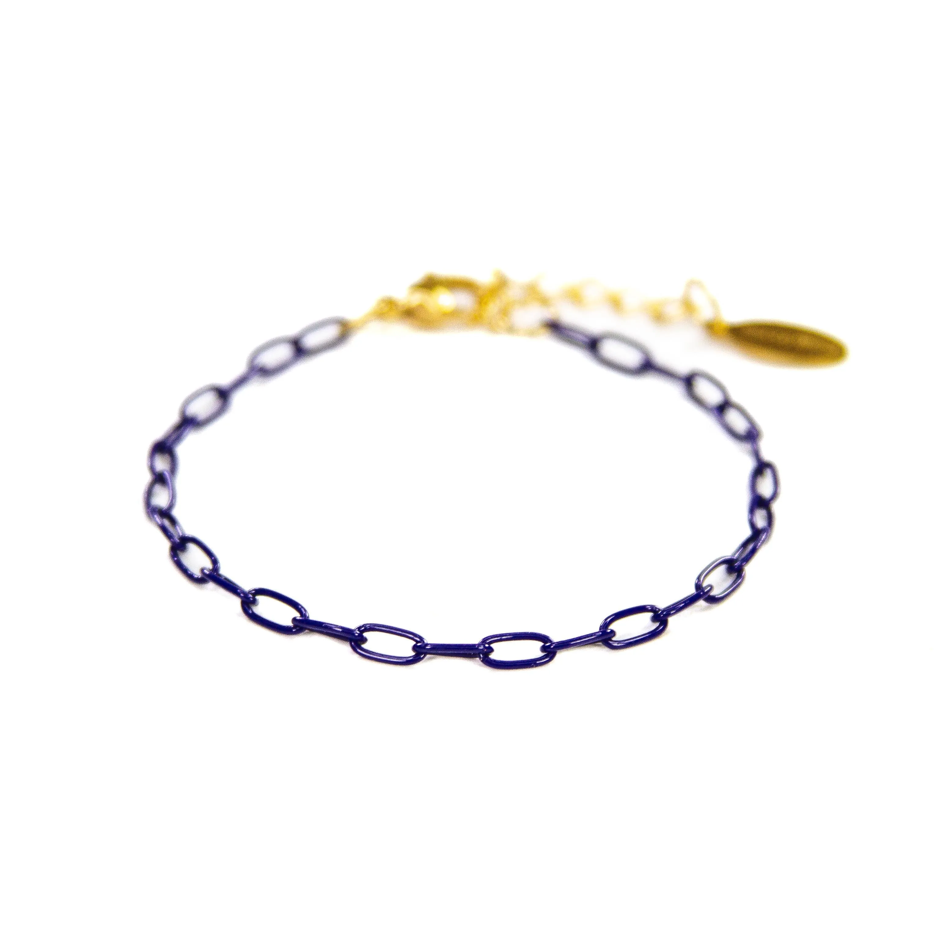 Enamel 16  Colors mini paperclip chain link bracelet