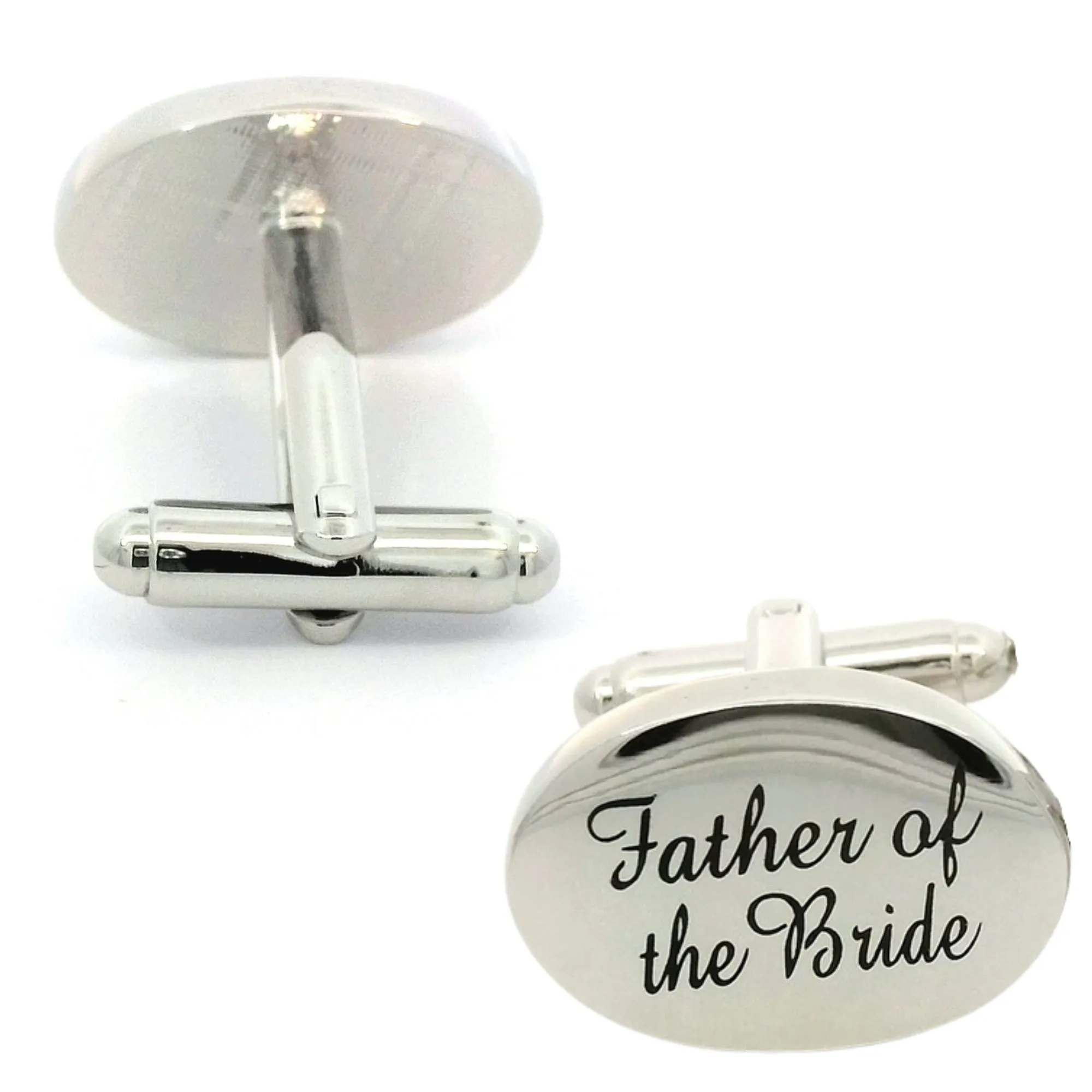 Father of the Bride Script  Wedding Cufflinks