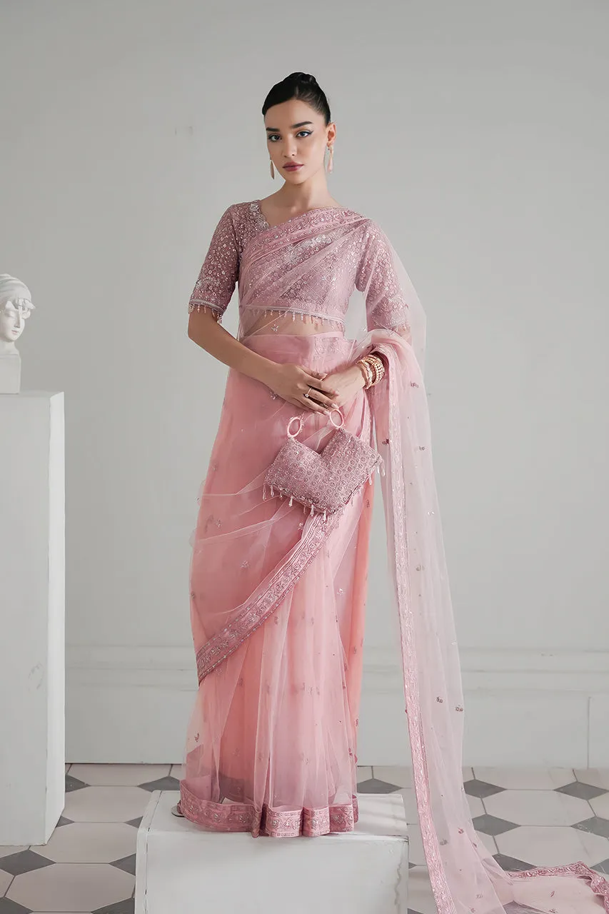 FORMALS'24 -BLUSH PINK MODERN TIMELESS SAREE WEDDING EDIT 2024/2025 (NPA3-24429)