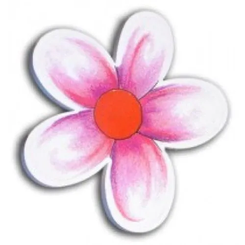 Furniture Handle - Flower White