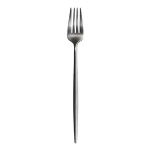 Furtino England Oscar Dessert Fork Matt Silver 18/10 Stainless Steel Dessert Fork 8mm, Pack Of 12