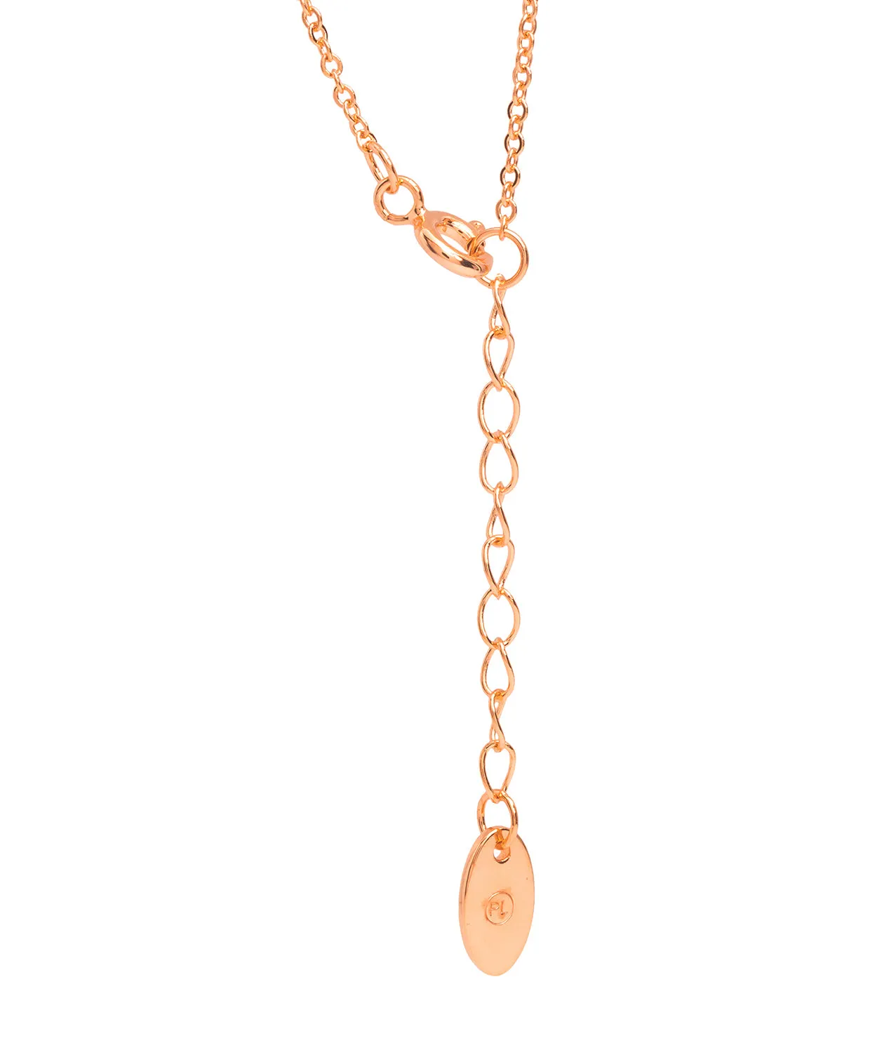 Gift Packaged 'Anson' 18ct Rose Gold Plated 925 Silver Ribbon Design Necklace