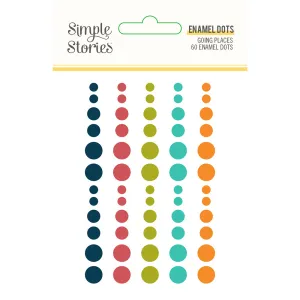 Going Places Enamel Dots