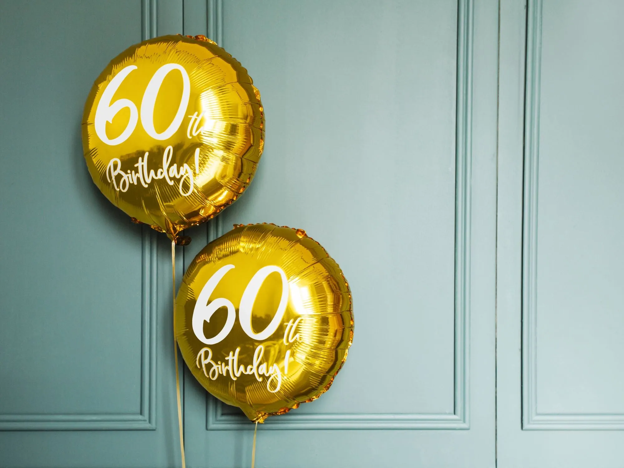 Gold 60th Birthday Foil Balloon