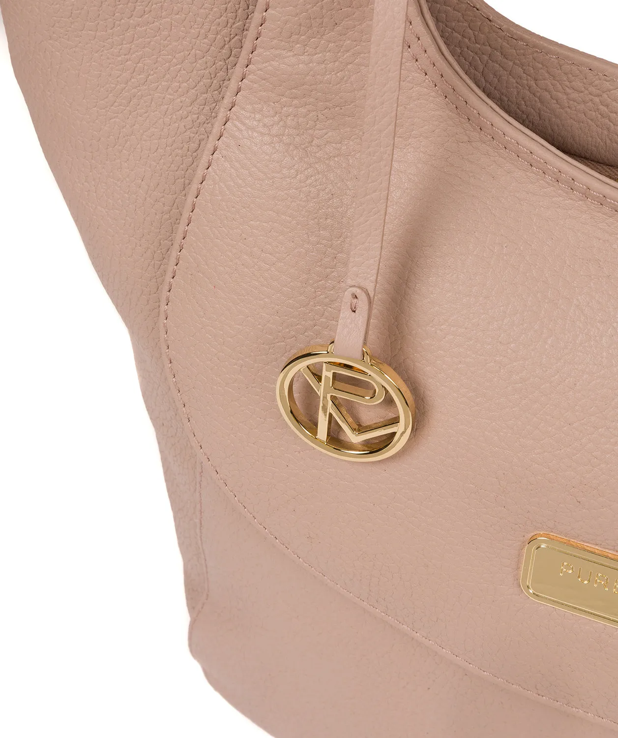 'Grace' Blush Pink Leather Tote Bag