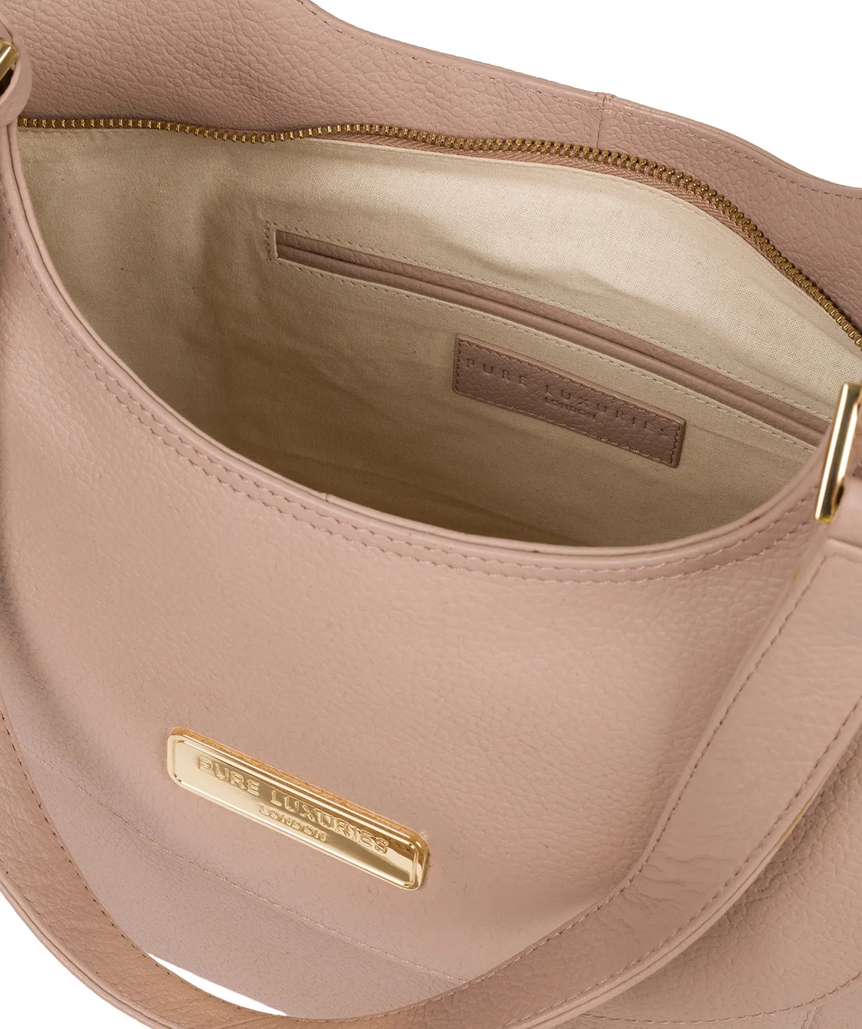 'Grace' Blush Pink Leather Tote Bag