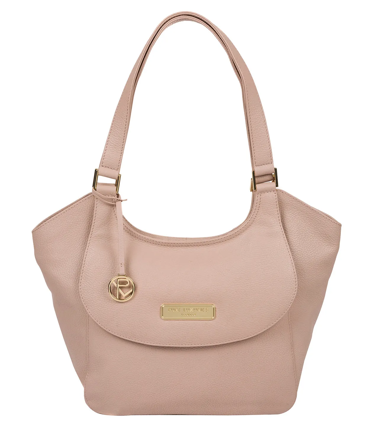 'Grace' Blush Pink Leather Tote Bag