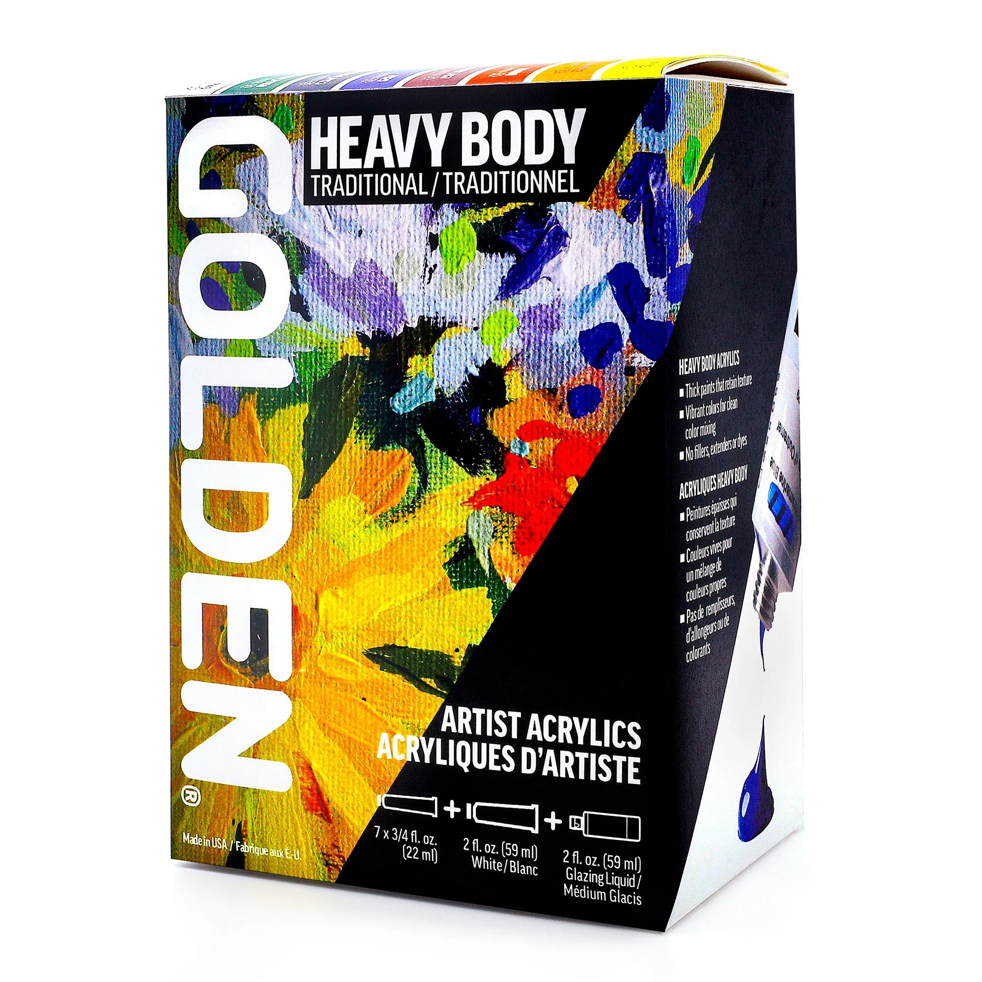 Heavy Body Acrylic Traditional Kit - 9 Pieces