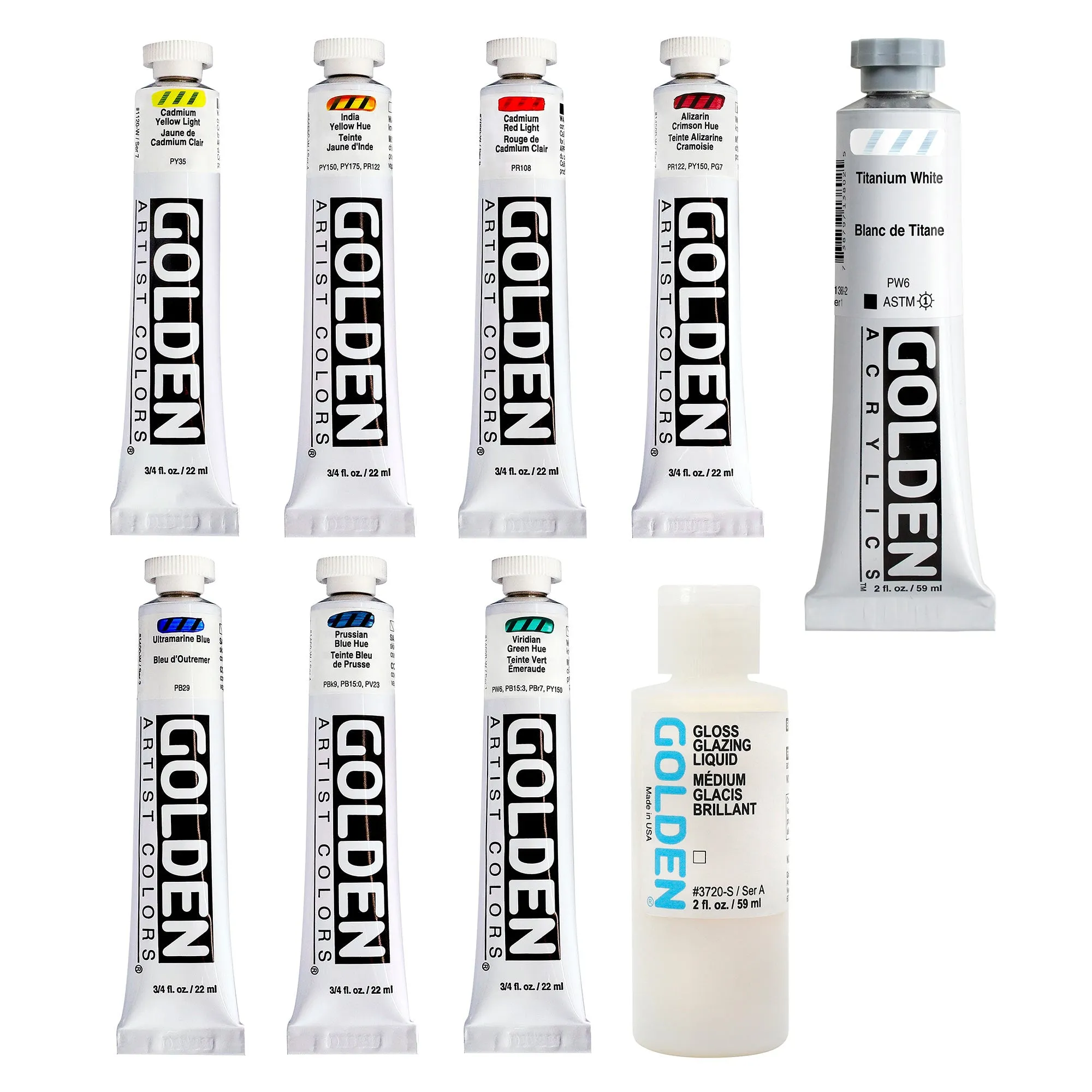 Heavy Body Acrylic Traditional Kit - 9 Pieces