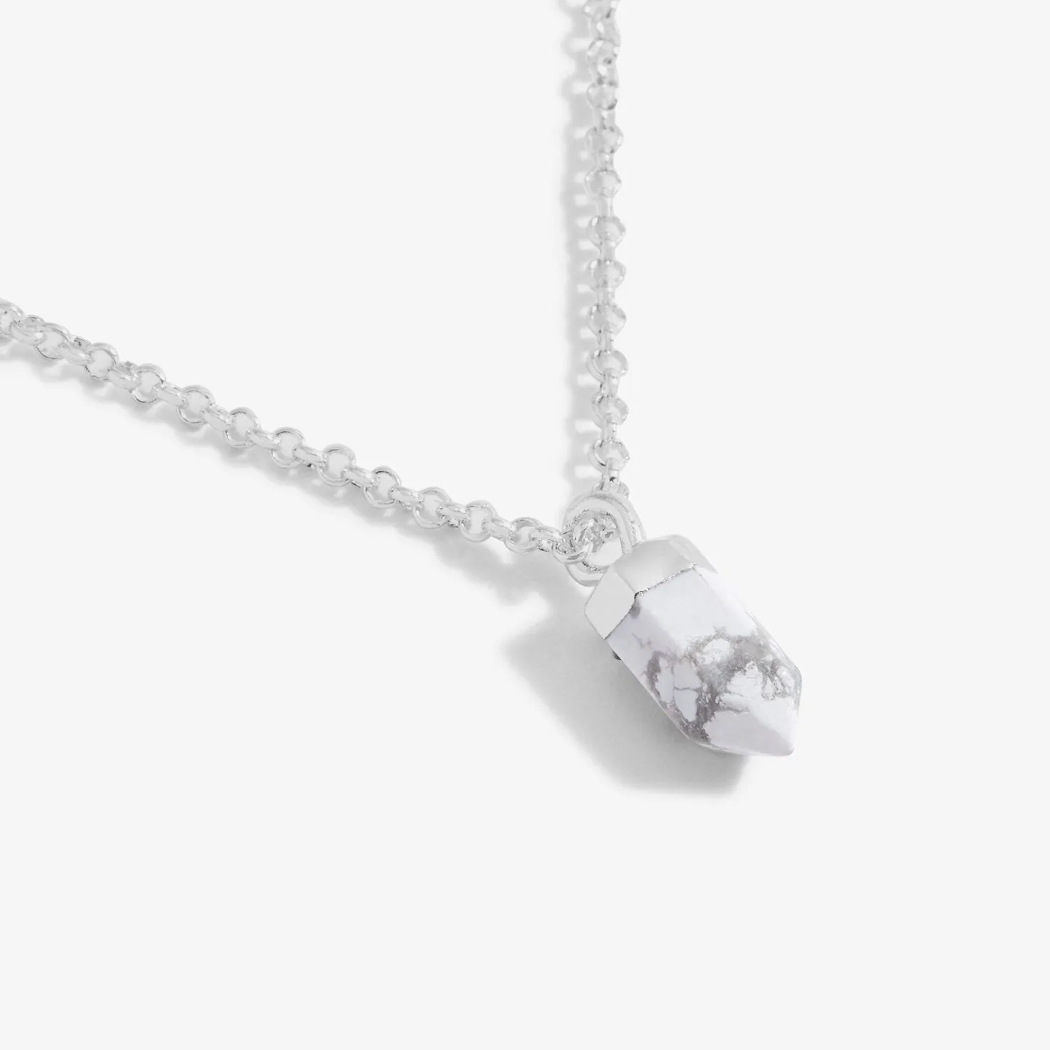 Joma Jewellery A Little Crystal Karma Howlite Necklace