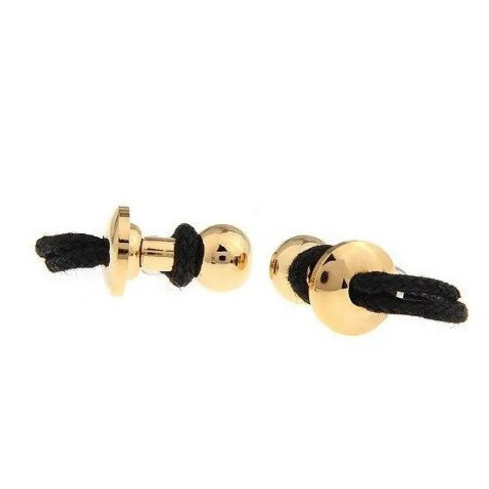 Julio Metal Beads On Rope Cufflinks