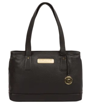 'Kate' Black Leather Handbag