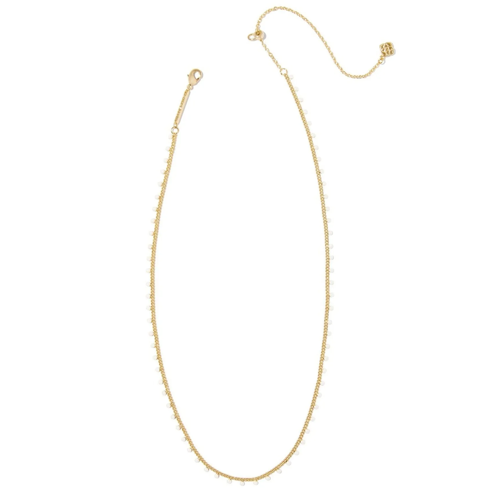 Kendra Scott | Kelsey Gold Strand Necklace in White Enamel