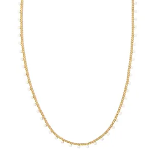 Kendra Scott | Kelsey Gold Strand Necklace in White Enamel