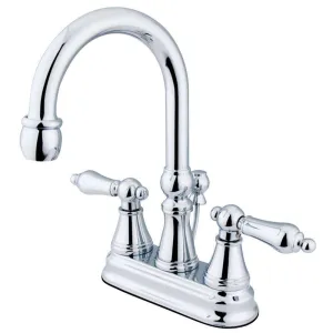 Kingston Brass KS2611AL 4 in. Centerset Bathroom Faucet, Polished Chrome