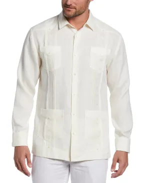 Linen Embroidered French Cuff Guayabera Shirt